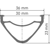 DT Swiss Felge FR 571 29 Disc 32 Loch, silber, 30mm