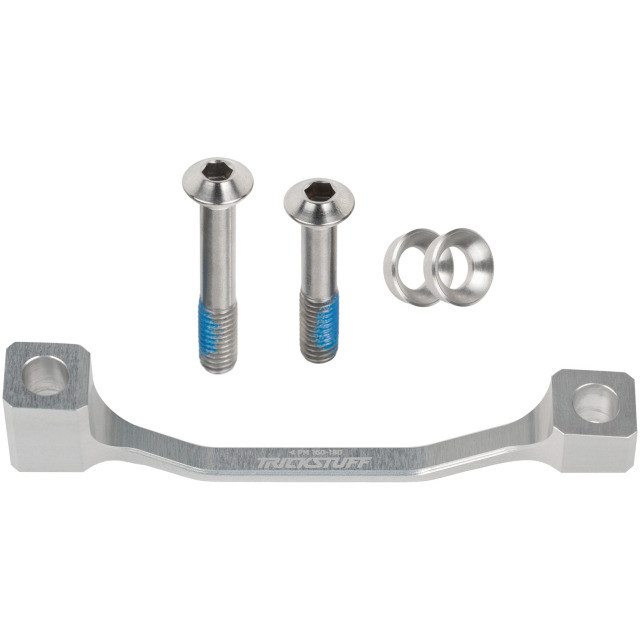 Trickstuff Postmount Adapter 160/180, Silber inkl. Titanschrauben