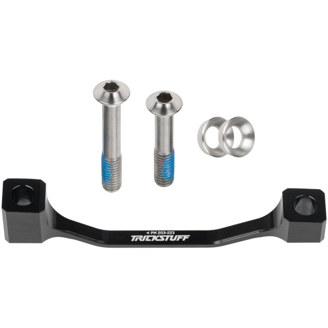 Trickstuff Postmount Adapter 203/223, Schwarz inkl. Titanschrauben