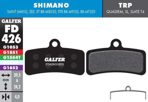 Galfer Performance FD426 Shimano XTR/XT/SLX/Saint/Zee Bremsbeläge