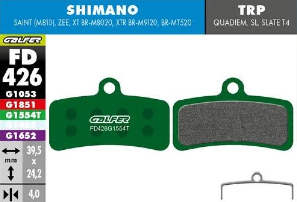 Galfer Pro FD426 Shimano XTR/XT/SLX/Saint/Zee Bremsbeläge