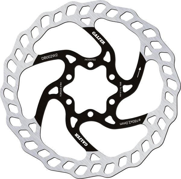 Galfer Wave DB002W 6 Loch 160mm x 1.8mm Bremsscheibe