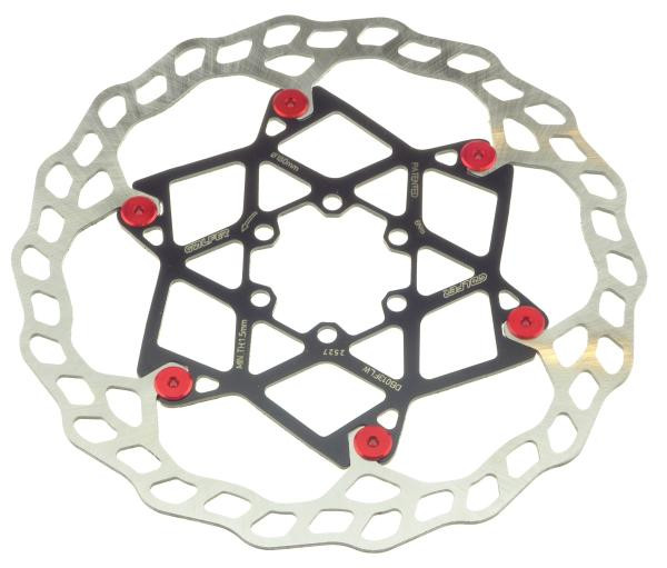 Galfer Floating Wave DB013FLWR 6 Loch 180mm x 2.0mm red Bremsscheibe