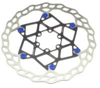 Galfer Floating Wave DB014FLWB 6 Loch 203mm x 2.0mm blue Bremsscheibe