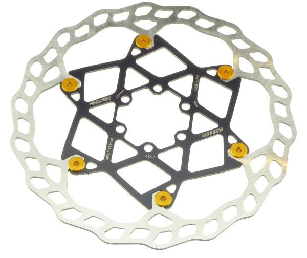 Galfer Floating Wave DB014FLWY 6 Loch 203mm x 2.0mm gold Bremsscheibe