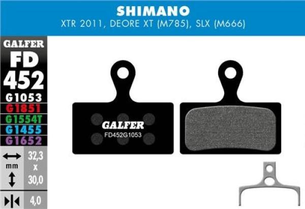 Galfer Performance FD452 Shimano XTR/XT/SLX/Deore Bremsbeläge