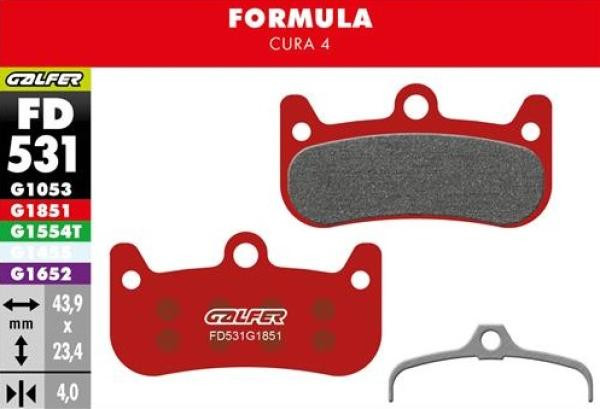Galfer Advanced FD531 Formula Cura 4 Bremsbeläge