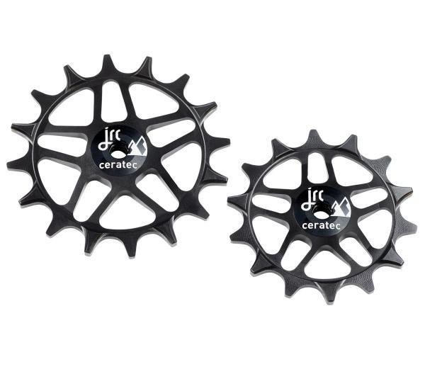 JRC Components Ceramic Sram SL/XX/X0/GX Eagle Transmission Schaltwerkrädchen, Schwarz