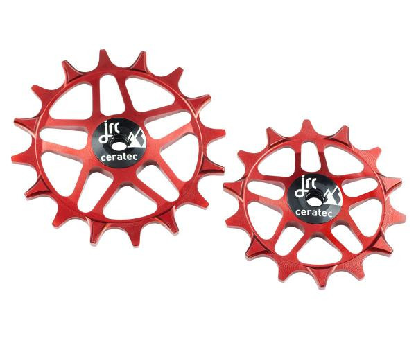 JRC Components Ceramic Sram SL/XX/X0/GX Eagle Transmission Schaltwerkrädchen, Rot