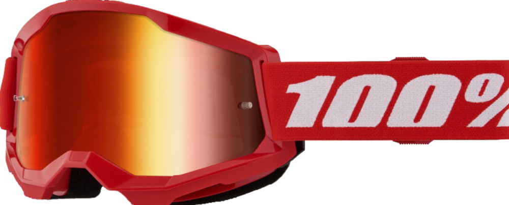 100percent Goggle Strata 2 Red - Mirror Red Lens