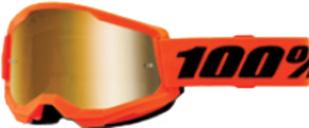100percent Strata 2 Junior Goggle Neon Orange - Mirror True Gold L