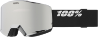100percent NORG HiPER Goggle Black/Silver - Mirror Silver Lens