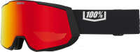 100percent Snowcraft XL Hiper Goggle Black/White - Mirror White Lens