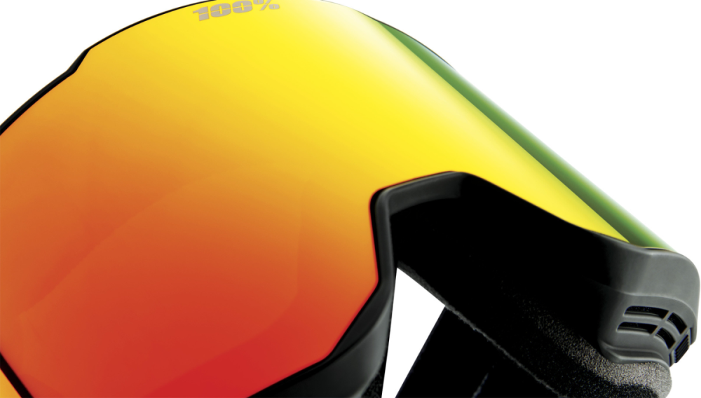 100percent Snowcraft XL Hiper Goggle Black/White - Mirror White Lens