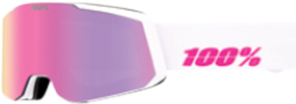 100percent SNOWCRAFT S HiPER Goggle Essential White/Pink - Mirror