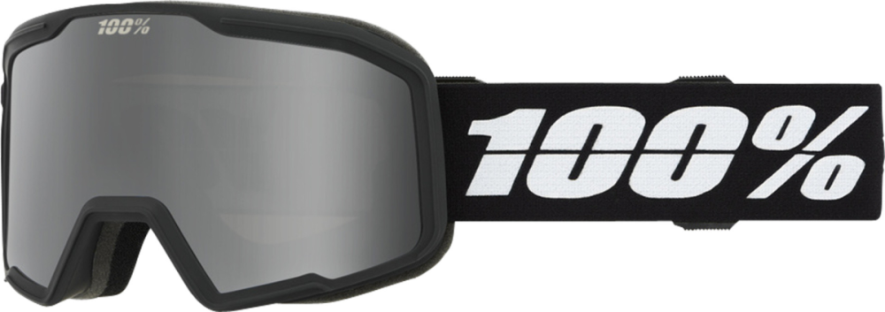 100percent Valnor Goggle Black/Silver - Silver Mirror Lens