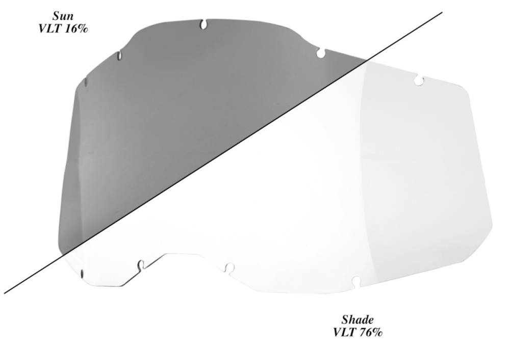 100percent RC2/AC2/ST2 Replacement - Sheet Photochromic Lens