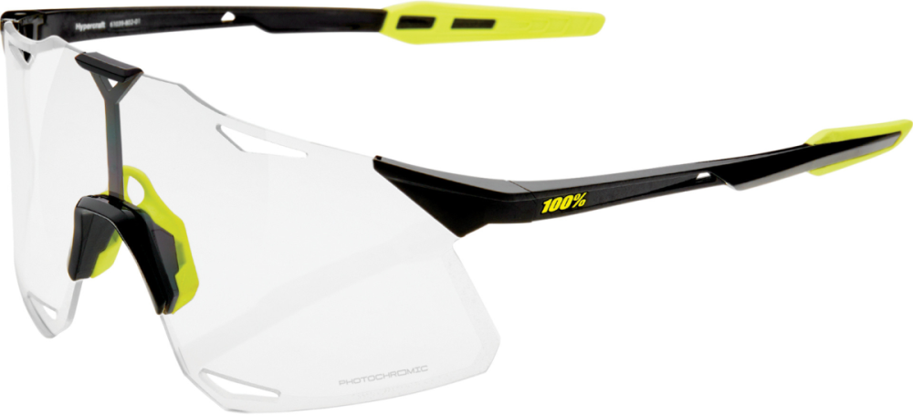 100percent Brille Hypercraft Gloss Black-Photochromic Lens