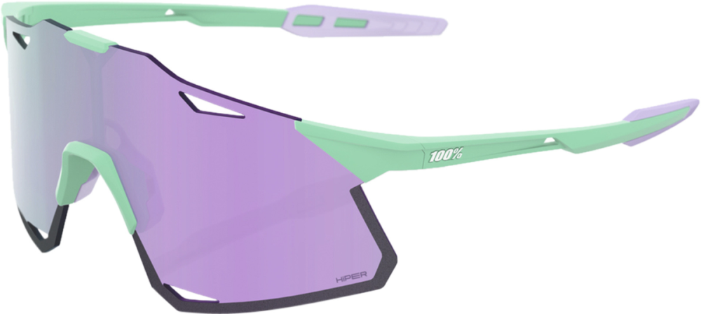 100percent Brille Hypercraft - Soft Tact Mint - HiPER Lavender Mirror Lens