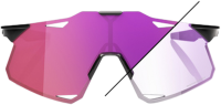 100percent Brille Hypercraft - Gloss Black - Purple Mirror Photochromic Lens