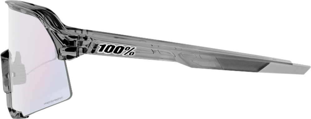 100percent Brille S3 - Polished Translucent Grey - Rose Gold Mirror Photochromic Lens