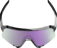100percent Brille S3 - Polished Black - HiPER Polarized Lavender Mirror