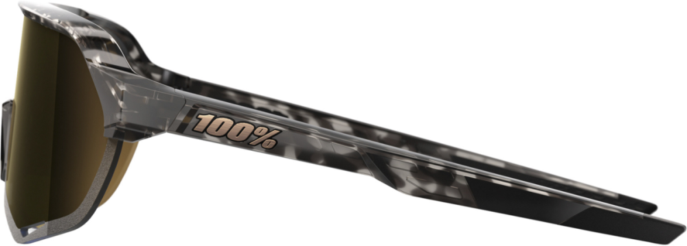 100percent Brille S2 - Gloss Black Havana - Soft Gold Mirror Lens