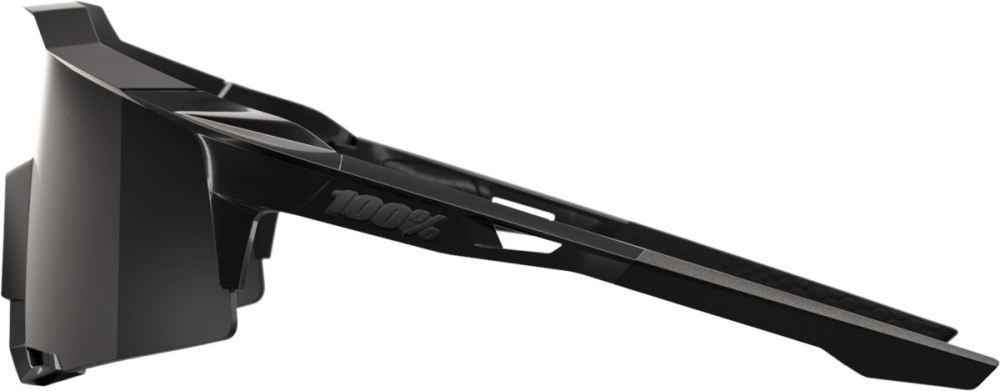 100percent Brille Speedcraft Matte Black Gloss Black - Black Mirror Lens