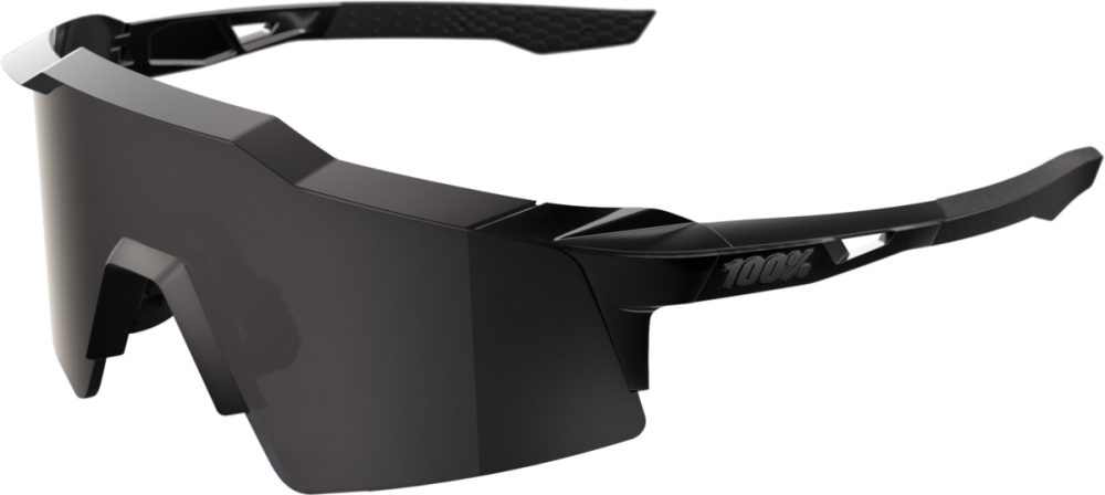 100percent Brille Speedcraft SL - Matte Black Gloss Black - Black Mirror Lens