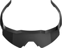 100percent Brille Speedcraft SL - Matte Black Gloss Black - Black Mirror Lens