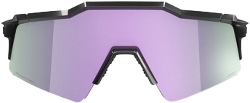 100percent Brille Speedcraft SL - Polished Black - HiPER Polarized Lavender