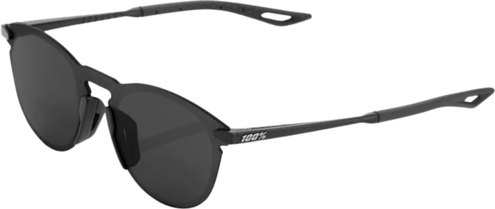 100percent Brille Legere Round Polished Black - Smoke Lens