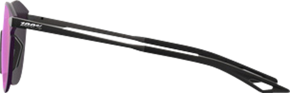 100percent Brille Legere Round - Soft Tact Black - Purple Mirror