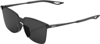 100percent Brille Legere Square Polished Black - Smoke Lens