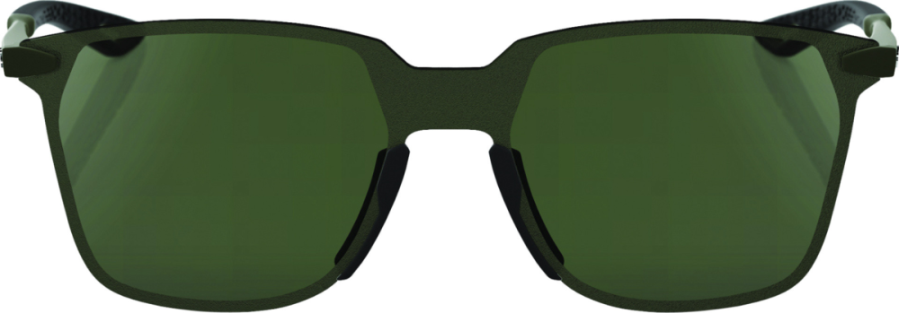 100percent Brille Legere Square Soft Tact Army Green -Grey Green Lens