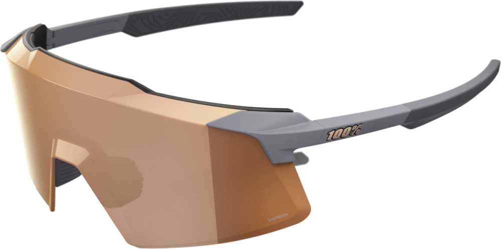 100percent Brille Aerocraft - Soft Tact Grey - HiPER Copper Mirror Lens
