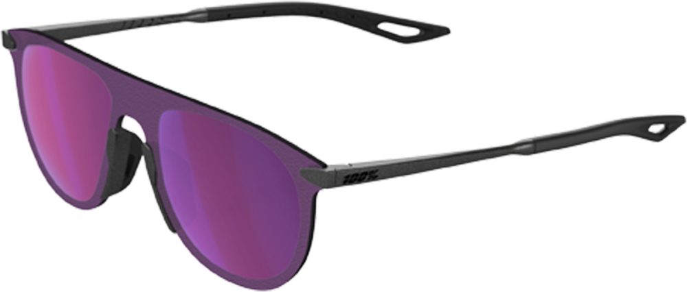 100percent Brille Legere Coil Matte Gunmetal - Purple Multilayer Mirror Lens