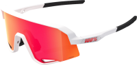 100percent Brille Slendale - Soft Tact White - HiPER Red Multilayer Mirror Lens