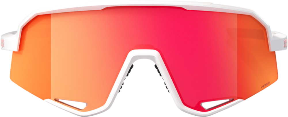 100percent Brille Slendale - Soft Tact White - HiPER Red Multilayer Mirror Lens