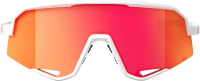100percent Brille Slendale - Soft Tact White - HiPER Red Multilayer Mirror Lens