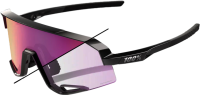 100percent Brille Slendale - Gloss Black - Photochromic Purple Mirror Lens