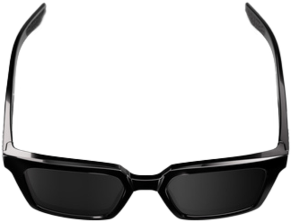100percent Brille Erba - Polished Black - Black Mirror Lens