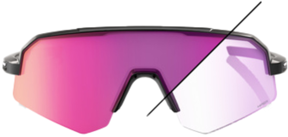 100percent Brille Slendale SL - Gloss Black - Purple Mirror Photochromic Lens