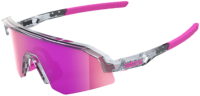 100percent Brille Slendale XS - Polished Translucent Grey - Purple Multilayer Mirror Lens