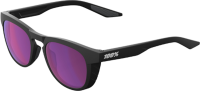 100percent Brille Slent Matte Black Purple Multilayer Mirror Lens