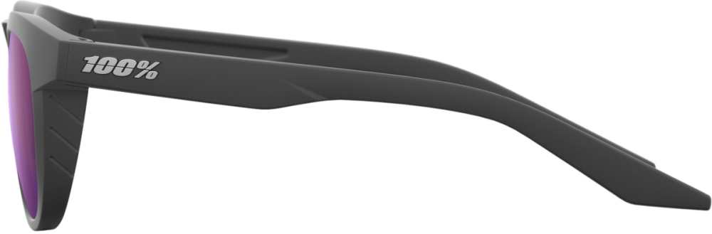 100percent Brille Slent Matte Black Purple Multilayer Mirror Lens