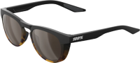 100percent Brille Slent Soft Tact Black / Havana Fade - HiPER Silver Mirror Lens