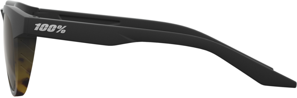 100percent Brille Slent Soft Tact Black / Havana Fade - HiPER Silver Mirror Lens