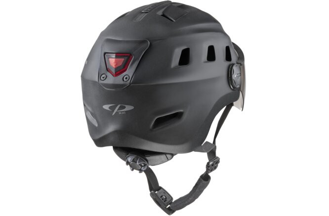 CP Bike CHIMO Helmet visor clear black matt, L/XL