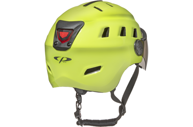 CP Bike CHIMO Helmet visor clear fluo yellow shiny, L/XL